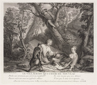 KG 12922
<br/>
De dorpeling op zoek naar zijn koe
<br/>
<em>Larmessin, Nicolas IV de (1684-1756)</em>